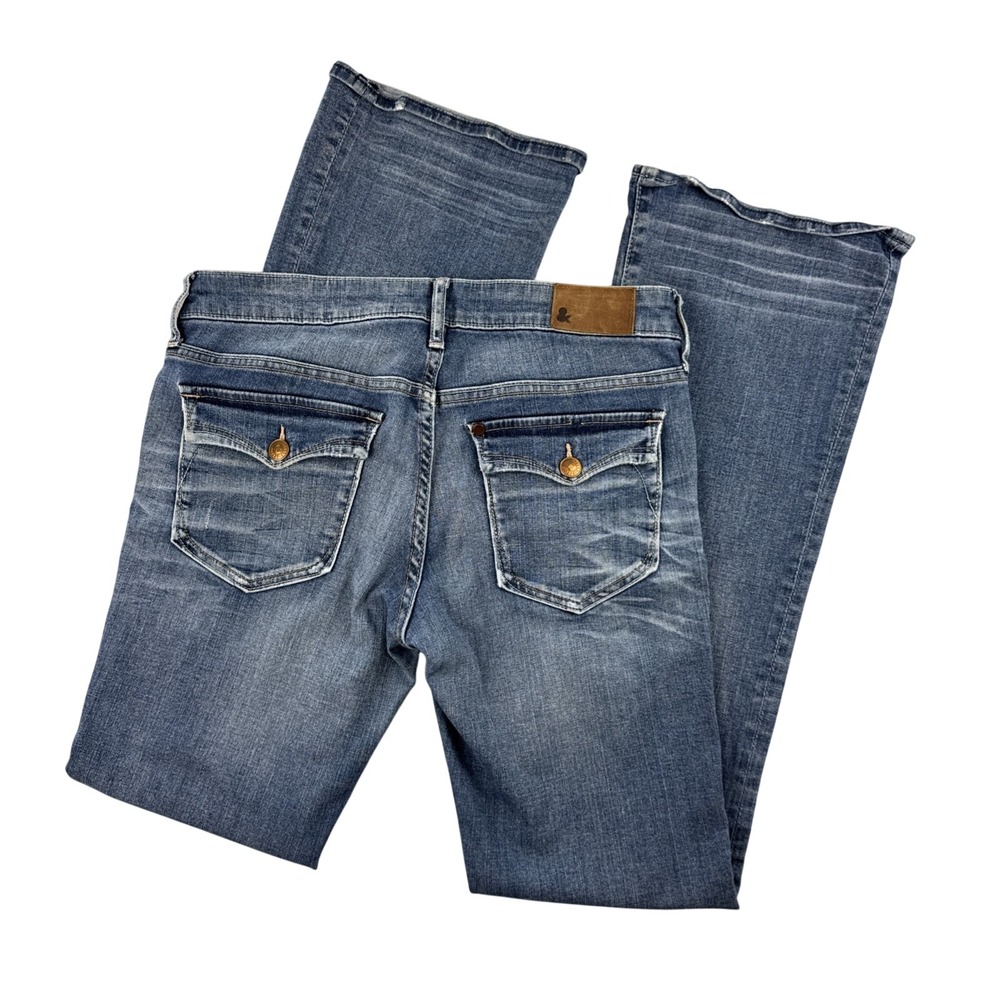 Vintage H&M Star Jeans Women's 28X32 Low Waist Rise Boot Cut Leg Medium Wash